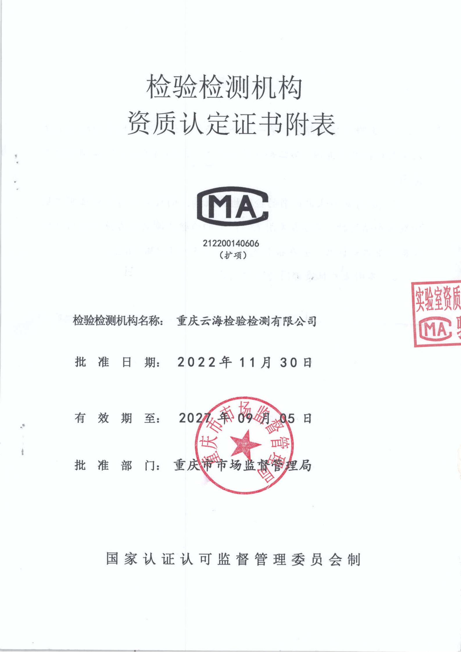 2022.11.30-2027.9.5 CMA資質(zhì)(zhì)認(rèn)(rèn)定能力參數(shù)(shù)附表及授權(quán)(quán)簽字人